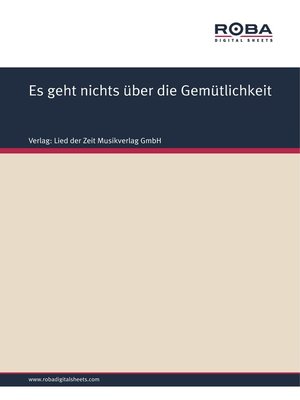 cover image of Es geht nichts über die Gemütlichkeit